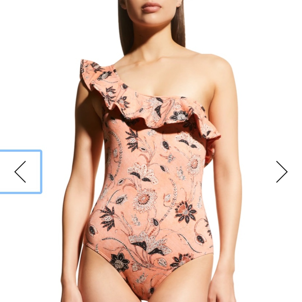 Ulla Johnson Martina One-Shoulder One-Piece Swimsuit